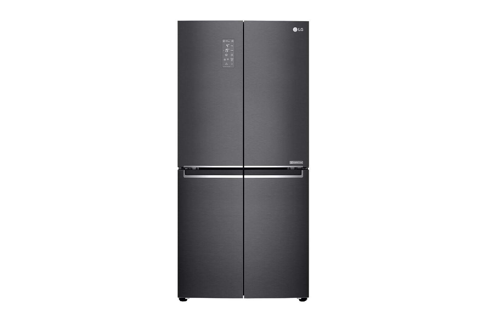 LG 530L Slim French Door Fridge - Matte Black Finish, GF-B590MBL