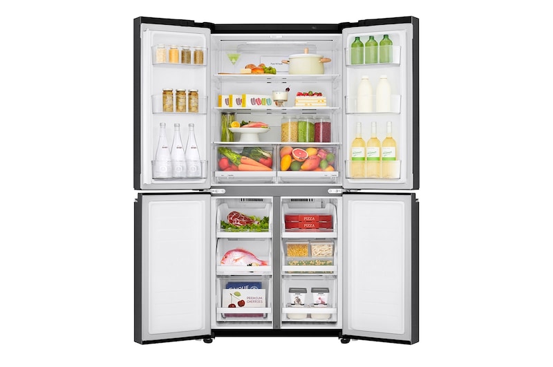 LG 530L Slim French Door Fridge - Matte Black Finish, GF-B590MBL