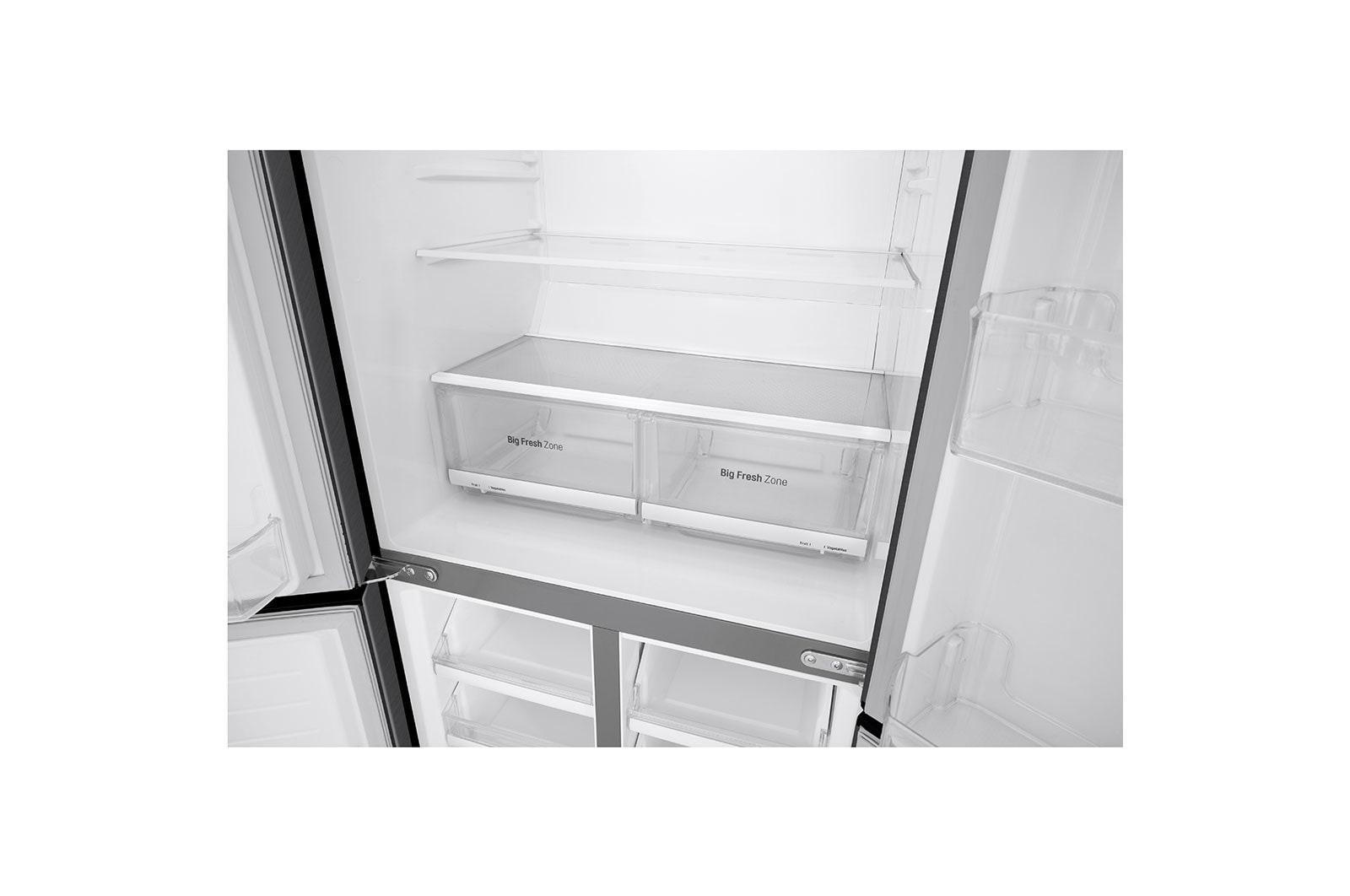 LG 530L Slim French Door Fridge - Matte Black Finish, GF-B590MBL