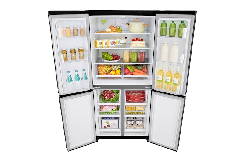 LG 530L Slim French Door Fridge - Matte Black Finish, GF-B590MBL