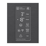 LG 530L Slim French Door Fridge - Matte Black Finish, GF-B590MBL