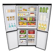 LG 530L Slim French Door Fridge - Matte Black Finish, GF-B590MBL