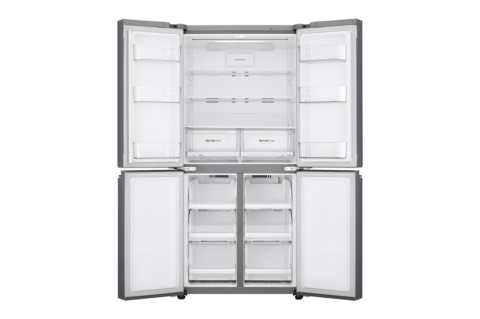 LG 530L Slim French Door Fridge - Stainless Finish, GF-B590PL