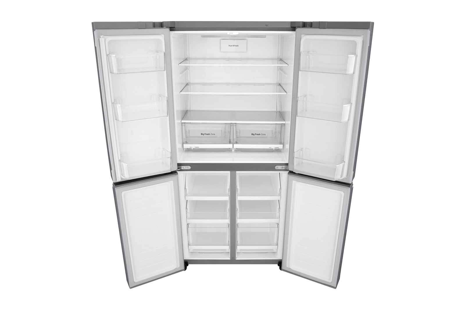 LG 530L Slim French Door Fridge - Stainless Finish, GF-B590PL
