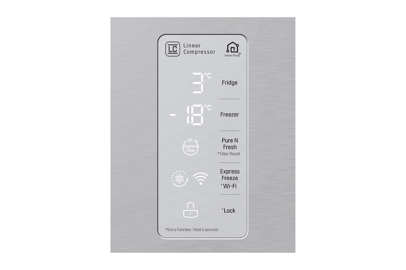 LG 530L Slim French Door Fridge - Stainless Finish, GF-B590PL