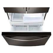 LG 620L French Door Fridge, in Black Stainless Steel, GF-B620BSL