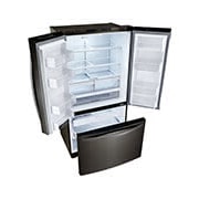 LG 620L French Door Fridge, in Black Stainless Steel, GF-B620BSL