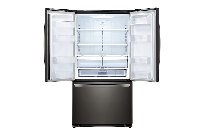LG 620L French Door Fridge, in Black Stainless Steel, GF-B620BSL