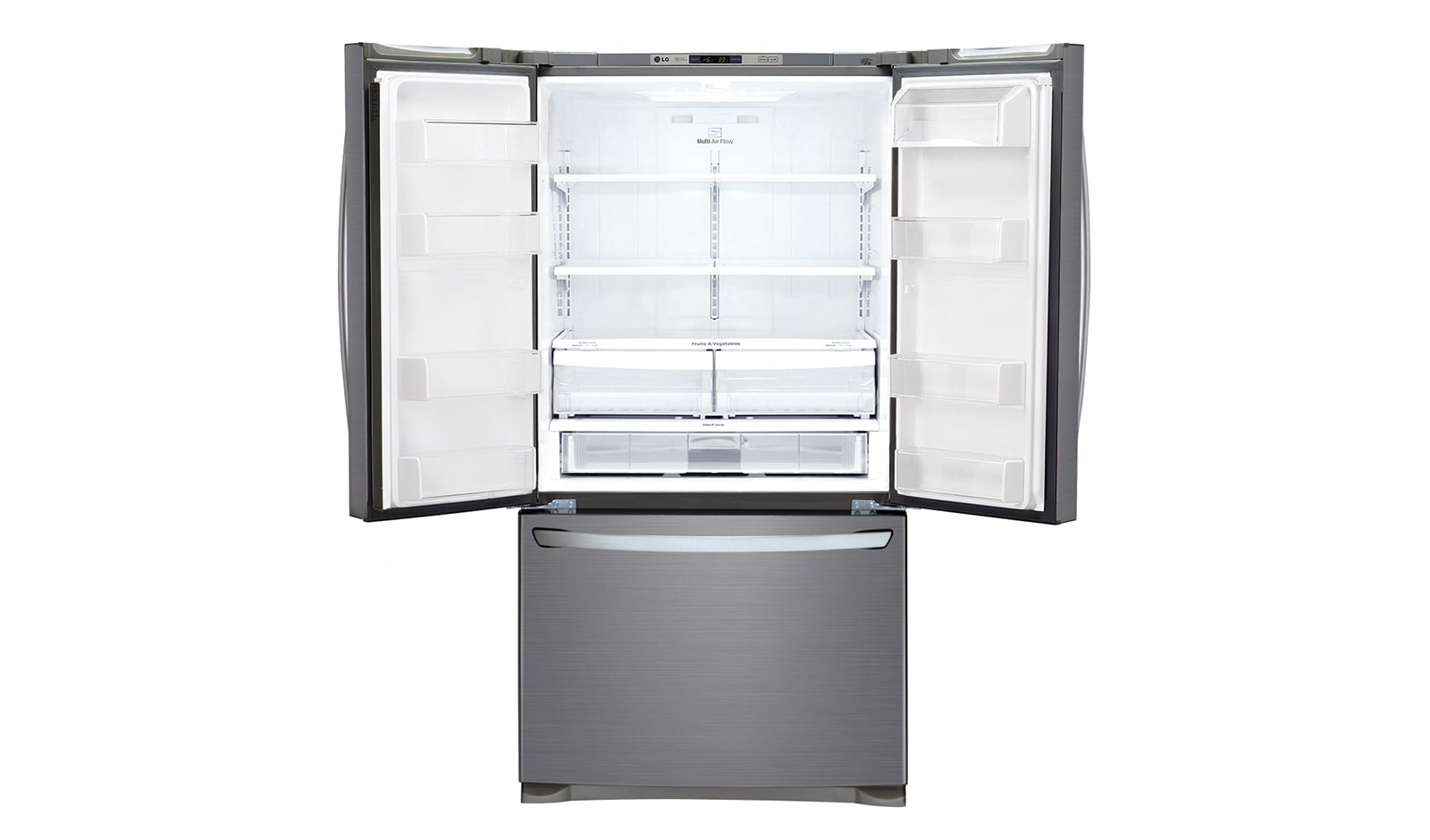 LG 620L French Door Fridge in Anti-fingerprint Stainless Finish, GF-B620PL