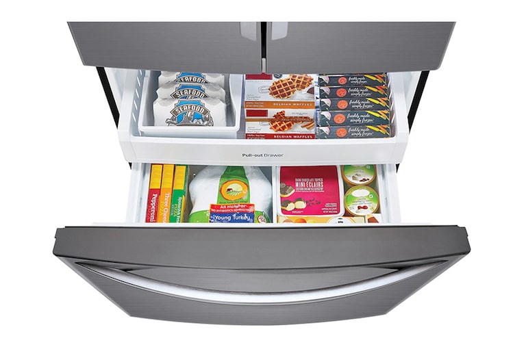 LG 620L French Door Fridge in Anti-fingerprint Stainless Finish, GF-B620PL