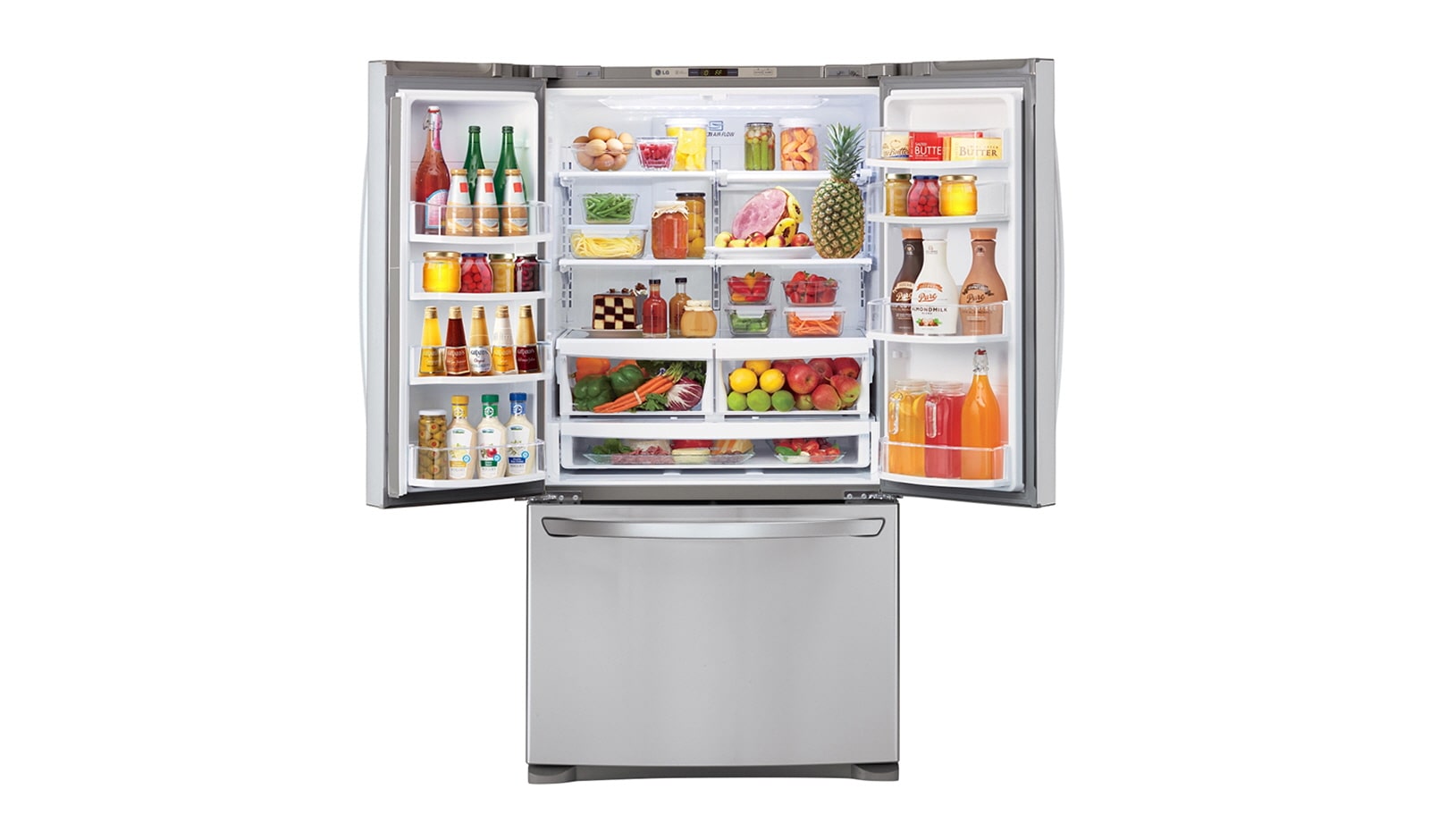 LG 620L French Door Refrigerator with Auto Ice Maker, GF-B620SL