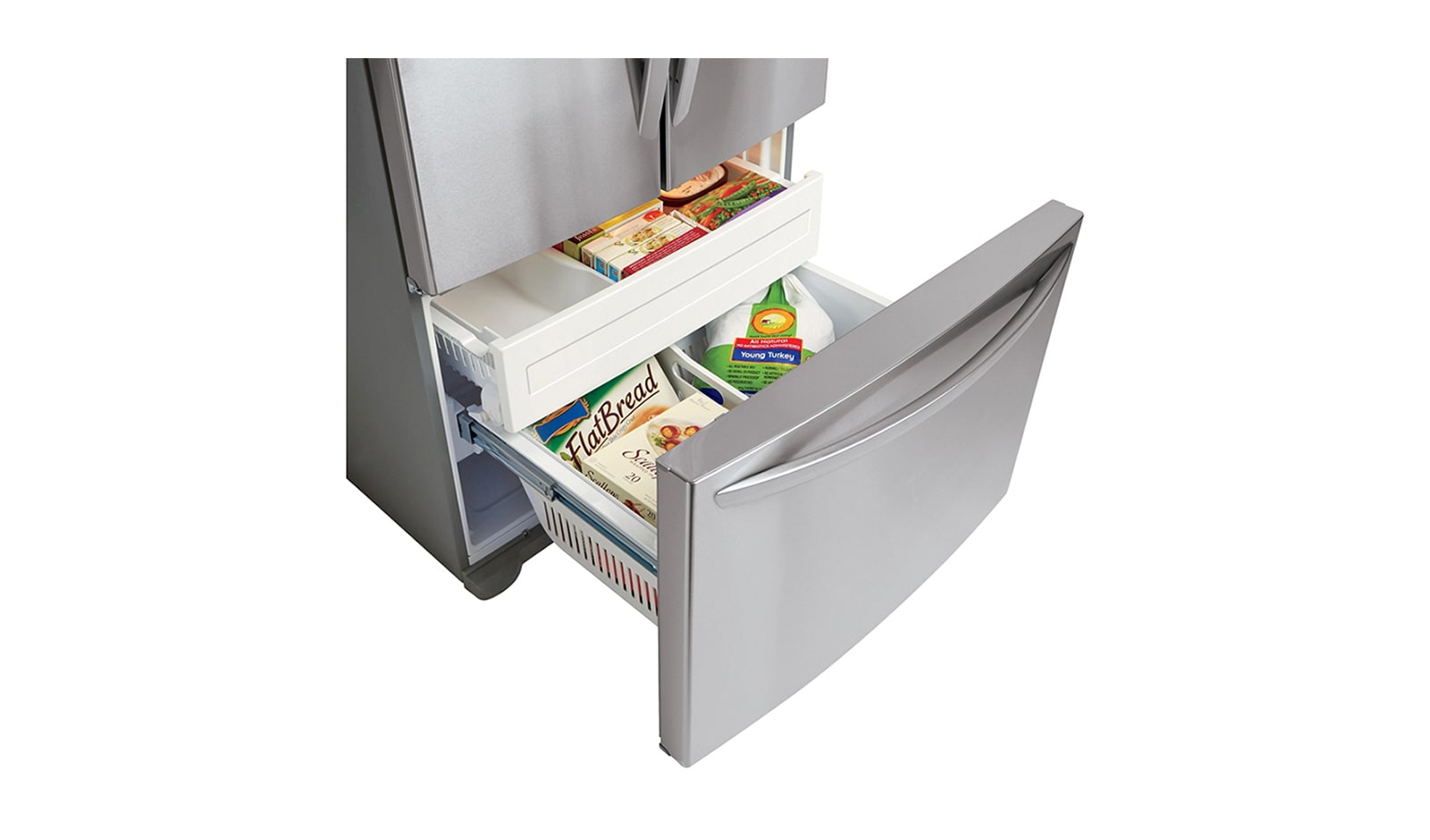 LG 620L French Door Refrigerator with Auto Ice Maker, GF-B620SL