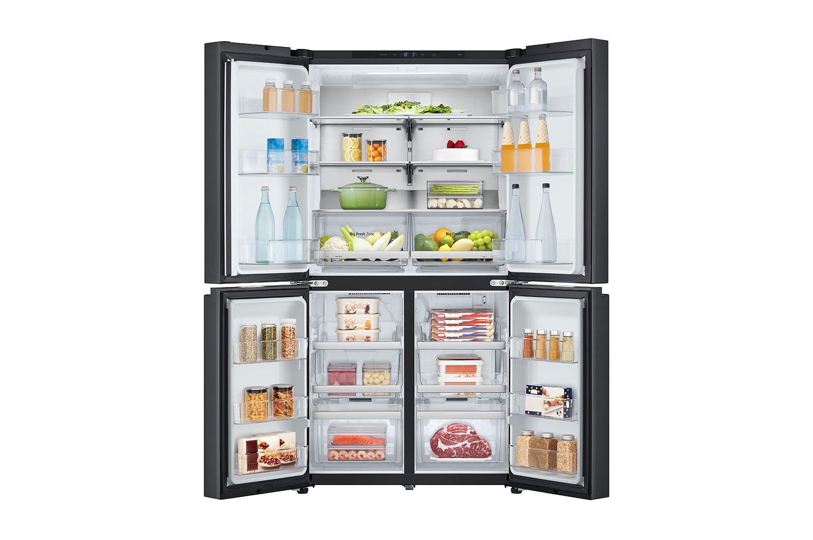 LG 665L French Door Fridge - Matte Black Finish, GF-B700MBL
