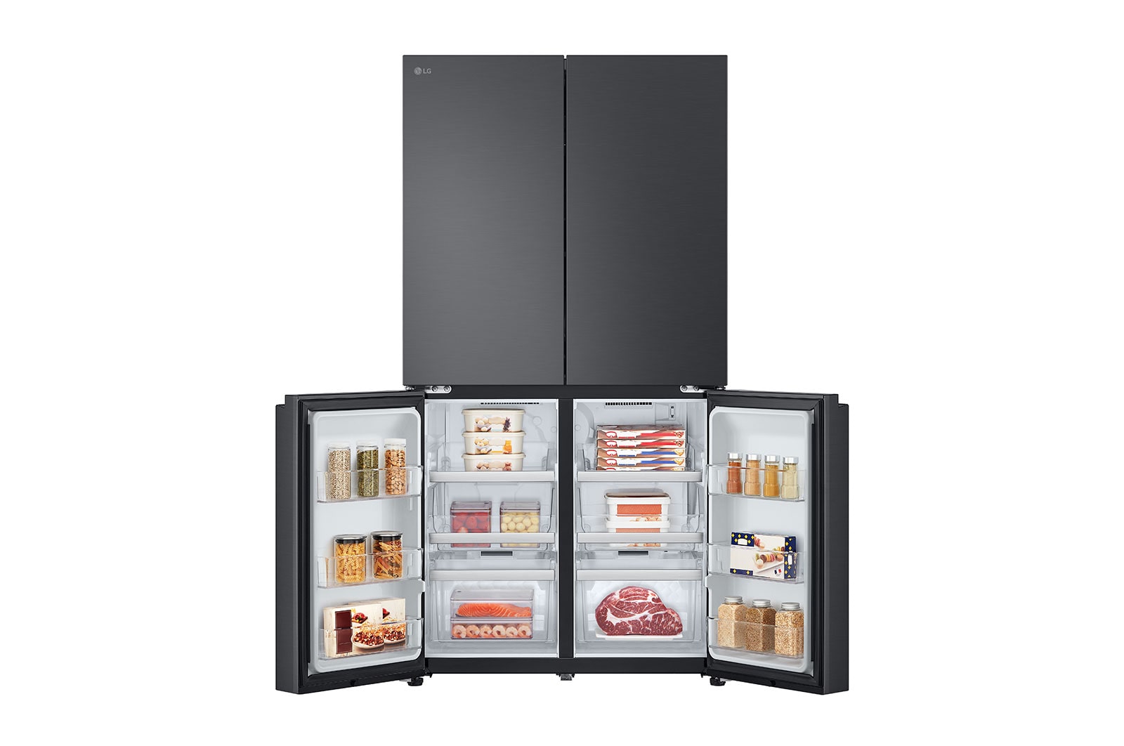 LG 665L French Door Fridge - Matte Black Finish, GF-B700MBL