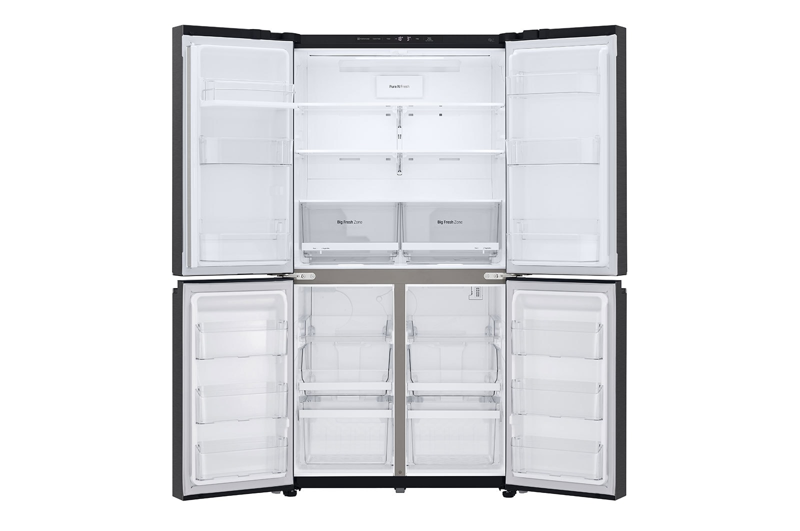 LG 664L French Door Fridge in Matte Black Finish, GF-B730MBL
