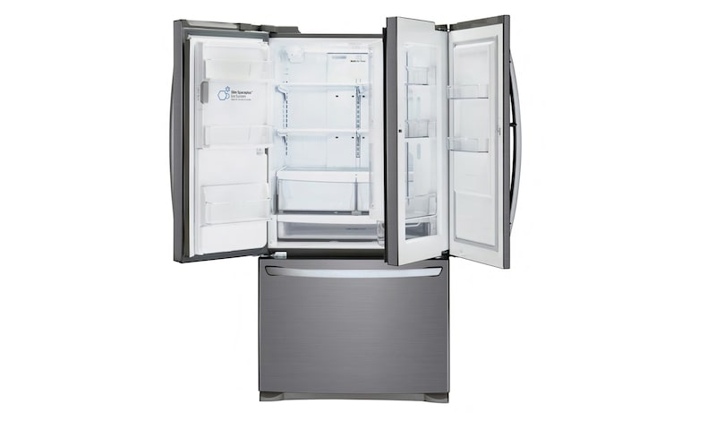 LG 613L Door-In-Door® French Door Fridge With Ice & Water Dispenser, GF-D613PL
