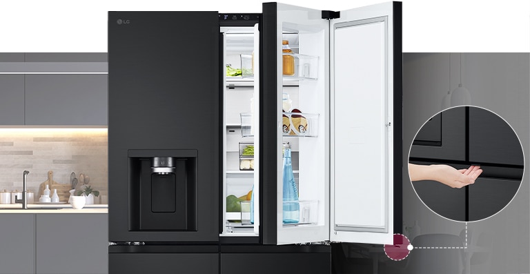 Door in door fridges