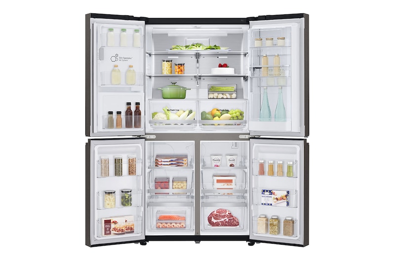 LG 637L French Door Fridge, with Door-In-Door®, in Black Stainless Finish, GF-D706BSL