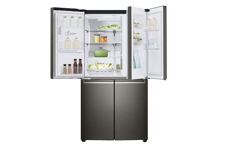LG 637L French Door Fridge, with Door-In-Door®, in Black Stainless Finish, GF-D706BSL