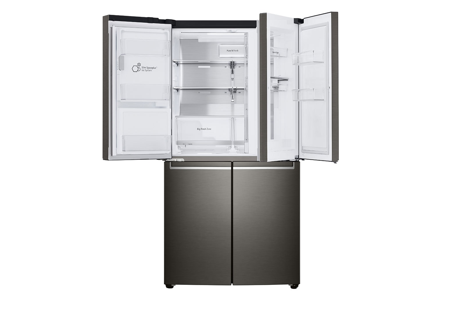 LG 637L French Door Fridge, with Door-In-Door®, in Black Stainless Finish, GF-D706BSL