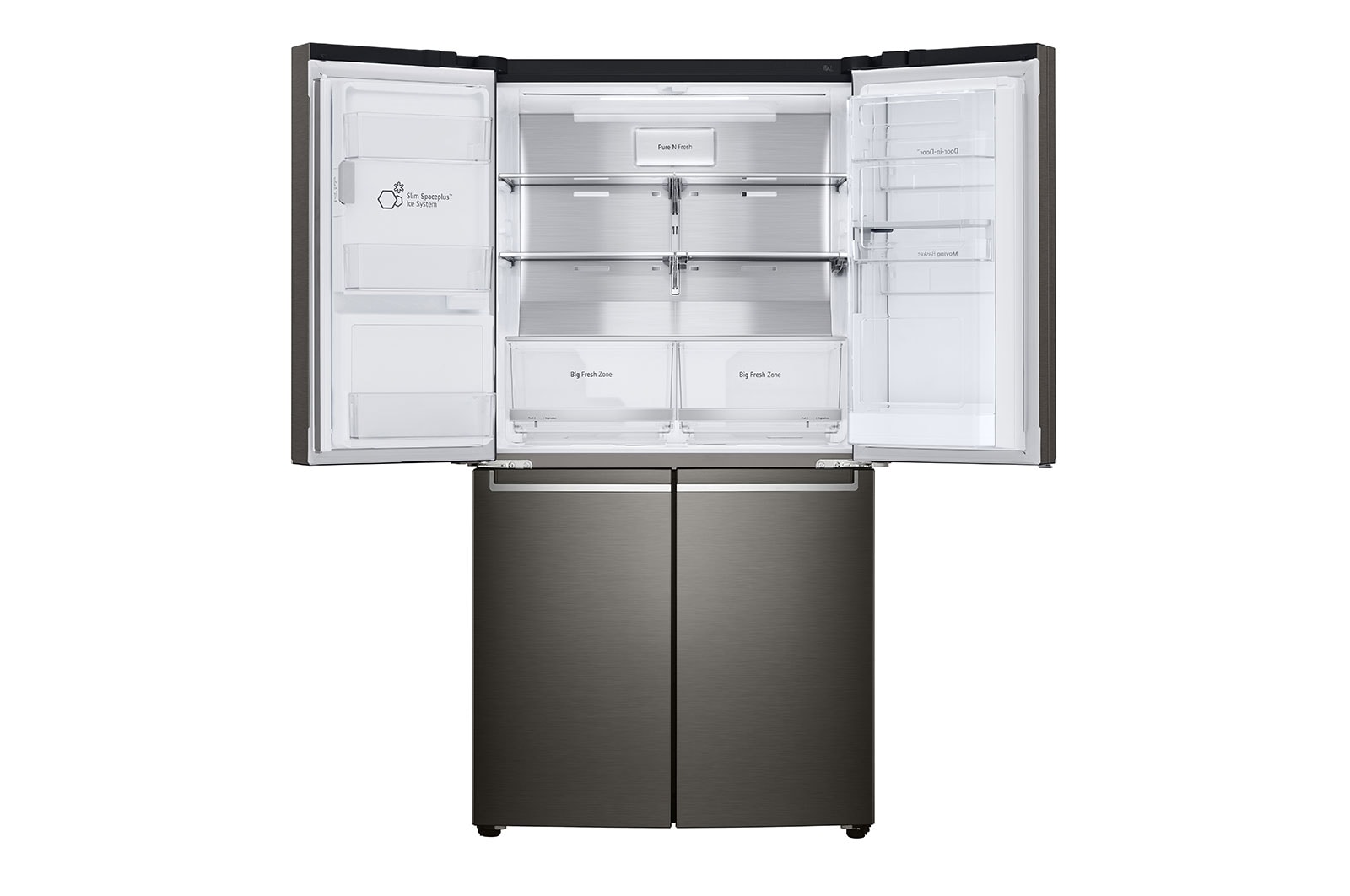 LG 637L French Door Fridge, with Door-In-Door®, in Black Stainless Finish, GF-D706BSL