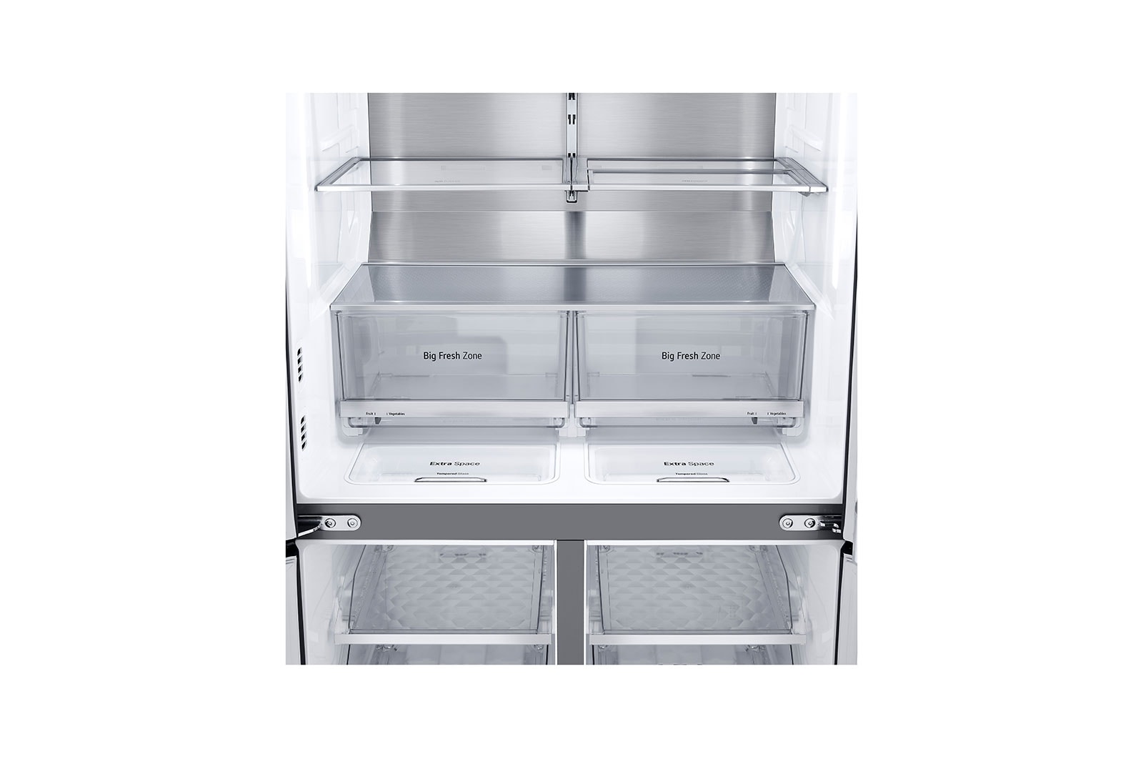 LG 637L French Door Fridge, with Door-In-Door®, in Black Stainless Finish, GF-D706BSL