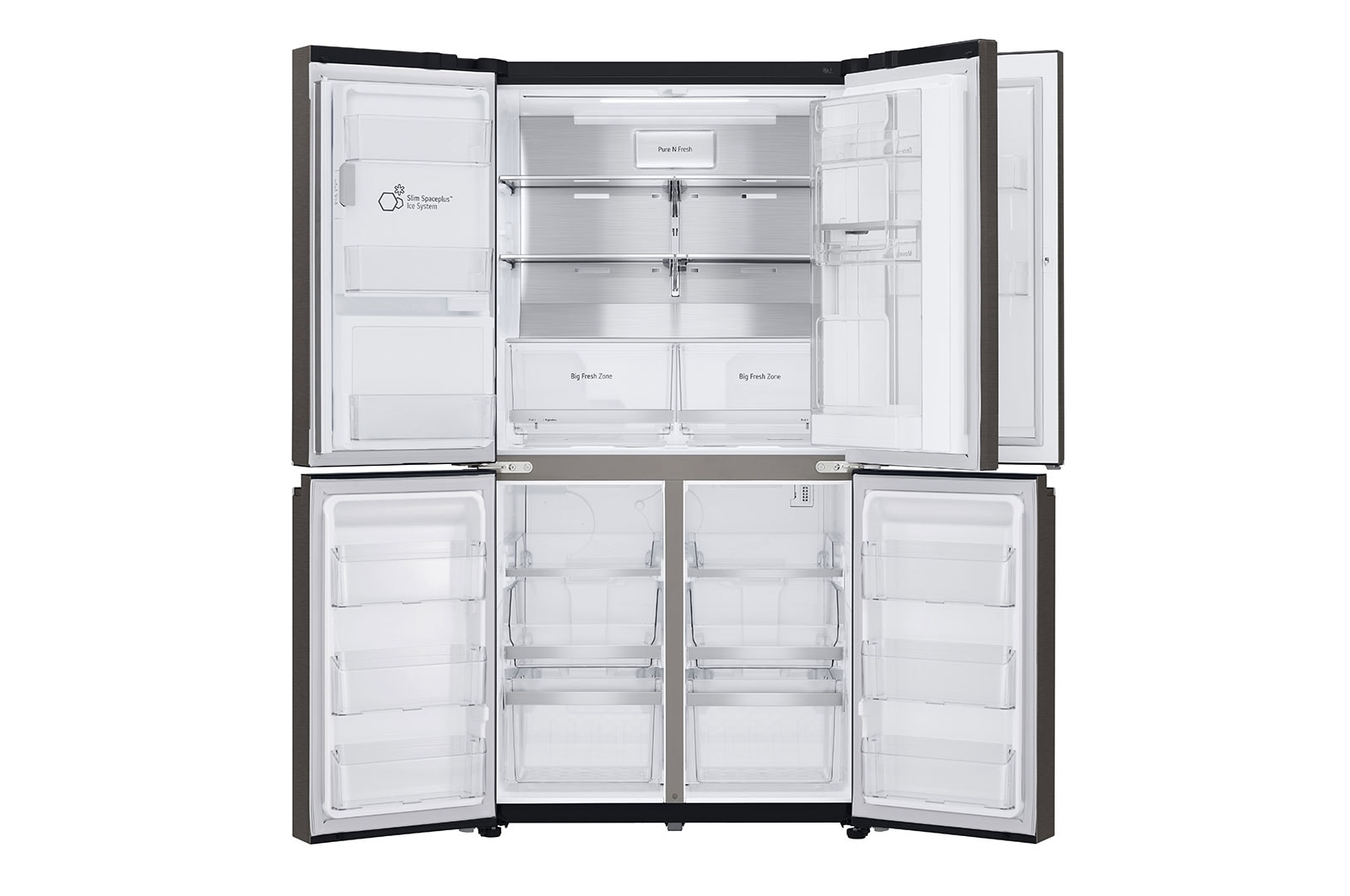 LG 637L French Door Fridge, with Door-In-Door®, in Black Stainless Finish, GF-D706BSL