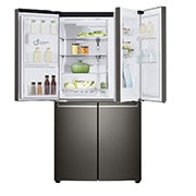 LG 637L French Door Fridge, with Door-In-Door®, in Black Stainless Finish, GF-D706BSL