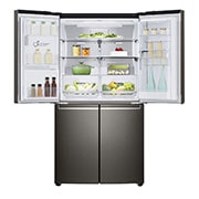 LG 637L French Door Fridge, with Door-In-Door®, in Black Stainless Finish, GF-D706BSL