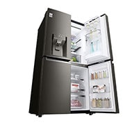 LG 637L French Door Fridge, with Door-In-Door®, in Black Stainless Finish, GF-D706BSL