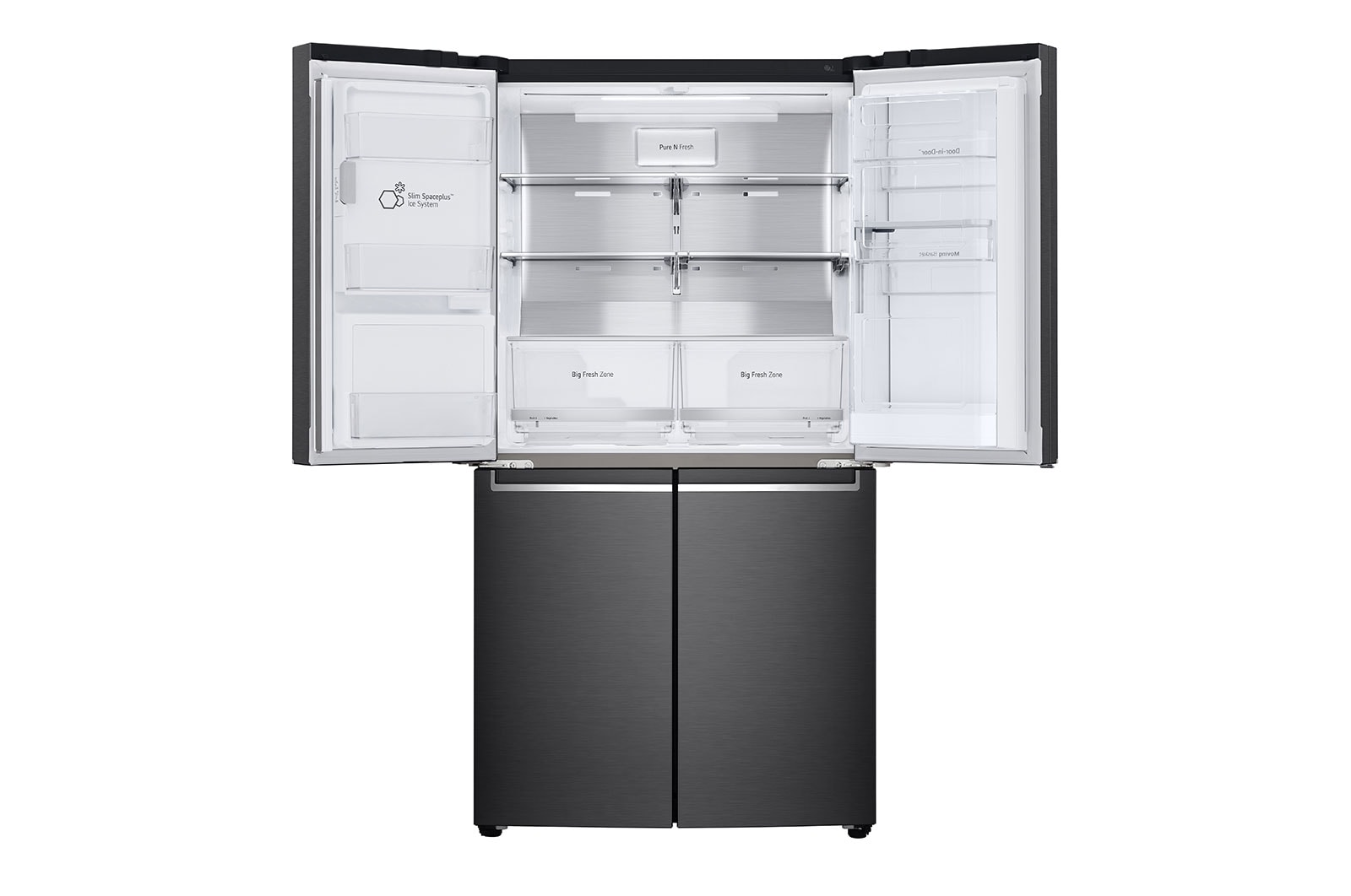 LG 637L French Door Fridge, with Door-In-Door®, in Matte Black Finish, GF-D706MBL