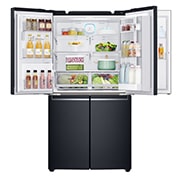 LG 708L French Door Fridge, with Door-in-Door®, in Matte Black Stainless Steel, GF-D708MBSL