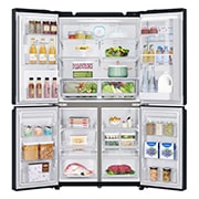 LG 708L French Door Fridge, with Door-in-Door®, in Matte Black Stainless Steel, GF-D708MBSL