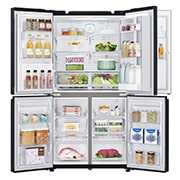 LG 708L French Door Fridge, with Door-in-Door®, in Matte Black Stainless Steel, GF-D708MBSL