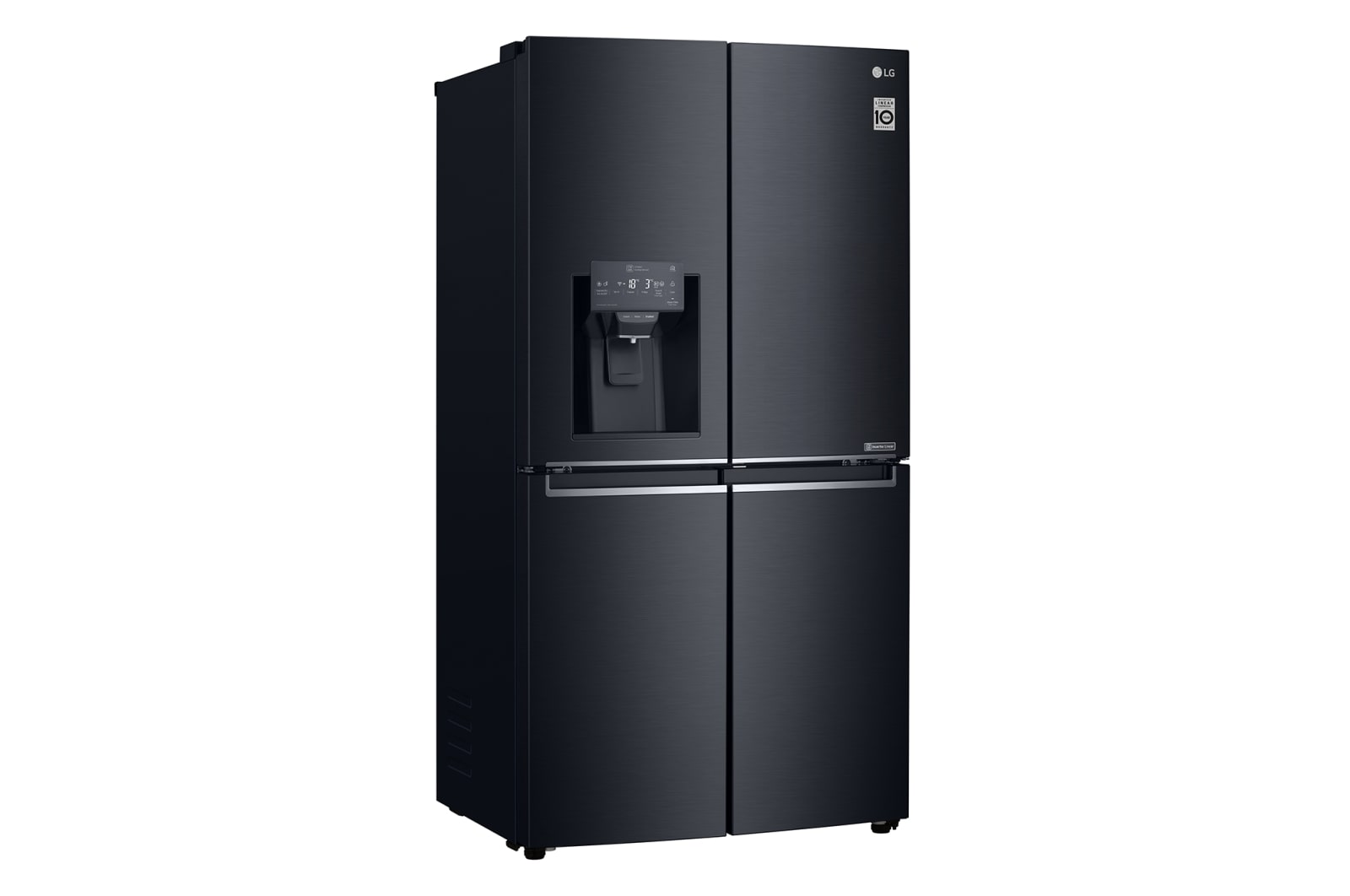 LG 708L French Door Fridge, with Door-in-Door®, in Matte Black Stainless Steel, GF-D708MBSL