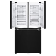 LG 725L French Door Fridge, with Dual Door-In-Door®, in Black Mirror Glass Finish, GF-D725BML