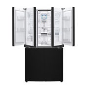 LG 725L French Door Fridge, with Dual Door-In-Door®, in Black Mirror Glass Finish, GF-D725BML