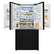 LG 725L French Door Fridge, with Dual Door-In-Door®, in Black Mirror Glass Finish, GF-D725BML