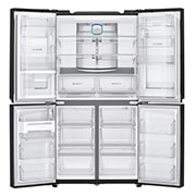 LG 725L French Door Fridge, with Dual Door-In-Door®, in Black Mirror Glass Finish, GF-D725BML