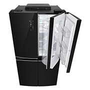 LG 725L French Door Fridge, with Dual Door-In-Door®, in Black Mirror Glass Finish, GF-D725BML