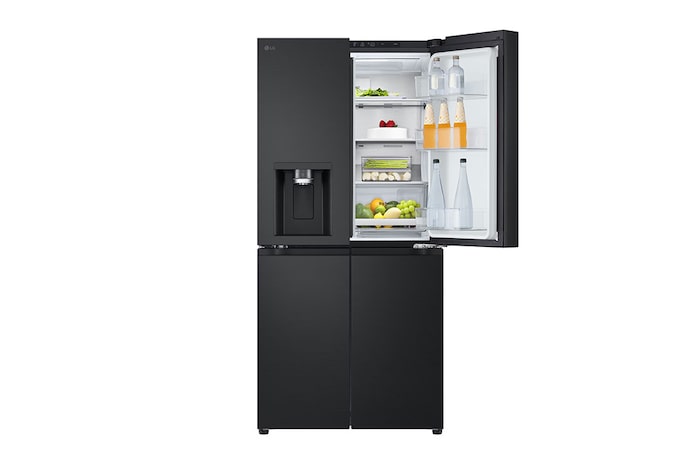 LG 506L Slim French Door Fridge - Plumbed, GF-L500MBL