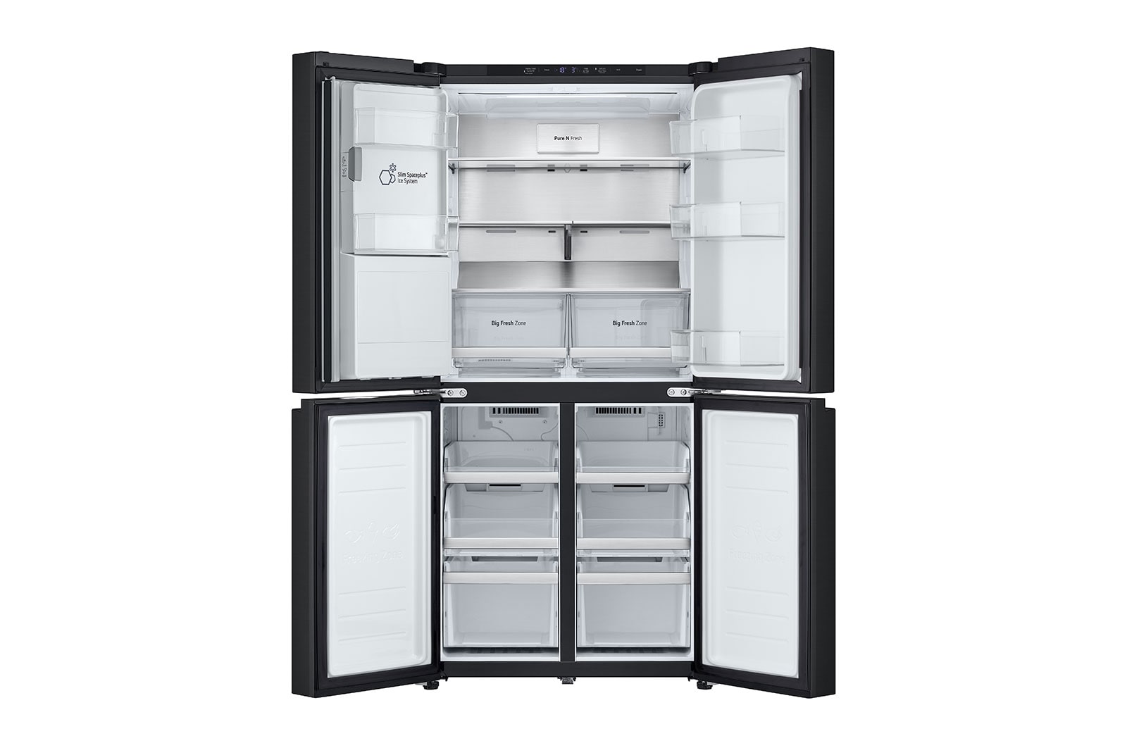 LG 506L Slim French Door Fridge - Plumbed, GF-L500MBL