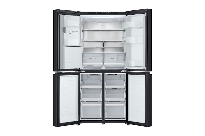 LG 506L Slim French Door Fridge - Plumbed, GF-L500MBL