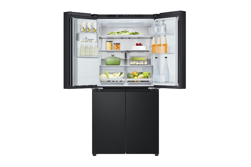LG 506L Slim French Door Fridge - Plumbed, GF-L500MBL