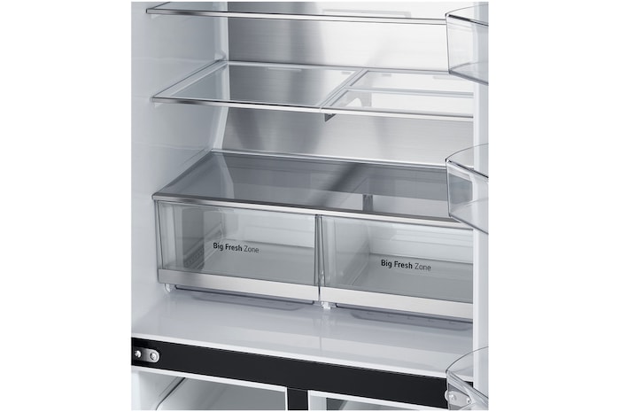 LG 506L Slim French Door Fridge - Plumbed, GF-L500MBL