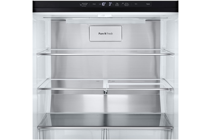 LG 506L Slim French Door Fridge - Plumbed, GF-L500MBL