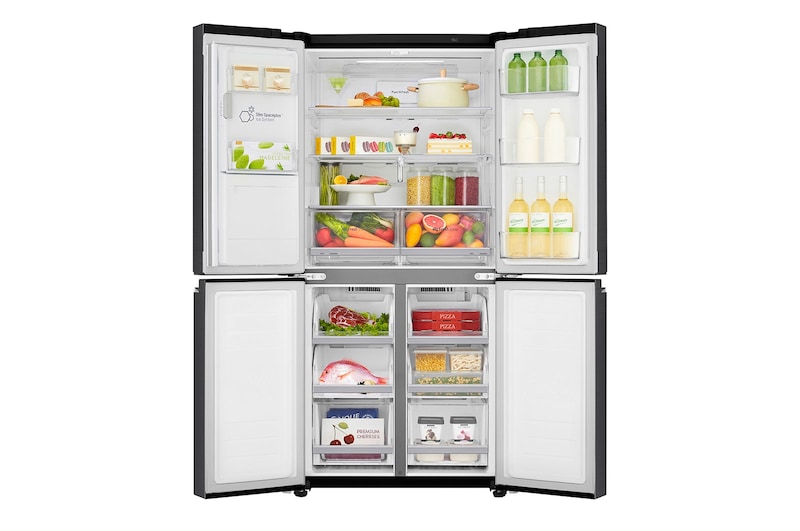 LG 506L Slim French Door Fridge - Ice & Water, GF-L570MBL