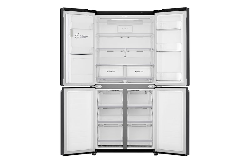LG 506L Slim French Door Fridge - Ice & Water, GF-L570MBL