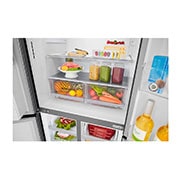 LG 506L Slim French Door Fridge - Ice & Water, GF-L570MBL