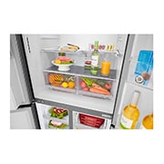 LG 506L Slim French Door Fridge - Ice & Water, GF-L570MBL